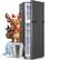 Front. Tacool - 5.0 Cu.Ft Refrigerator with Freezer, Small Fridge with 7 Settings Temperature Control - GRAY.