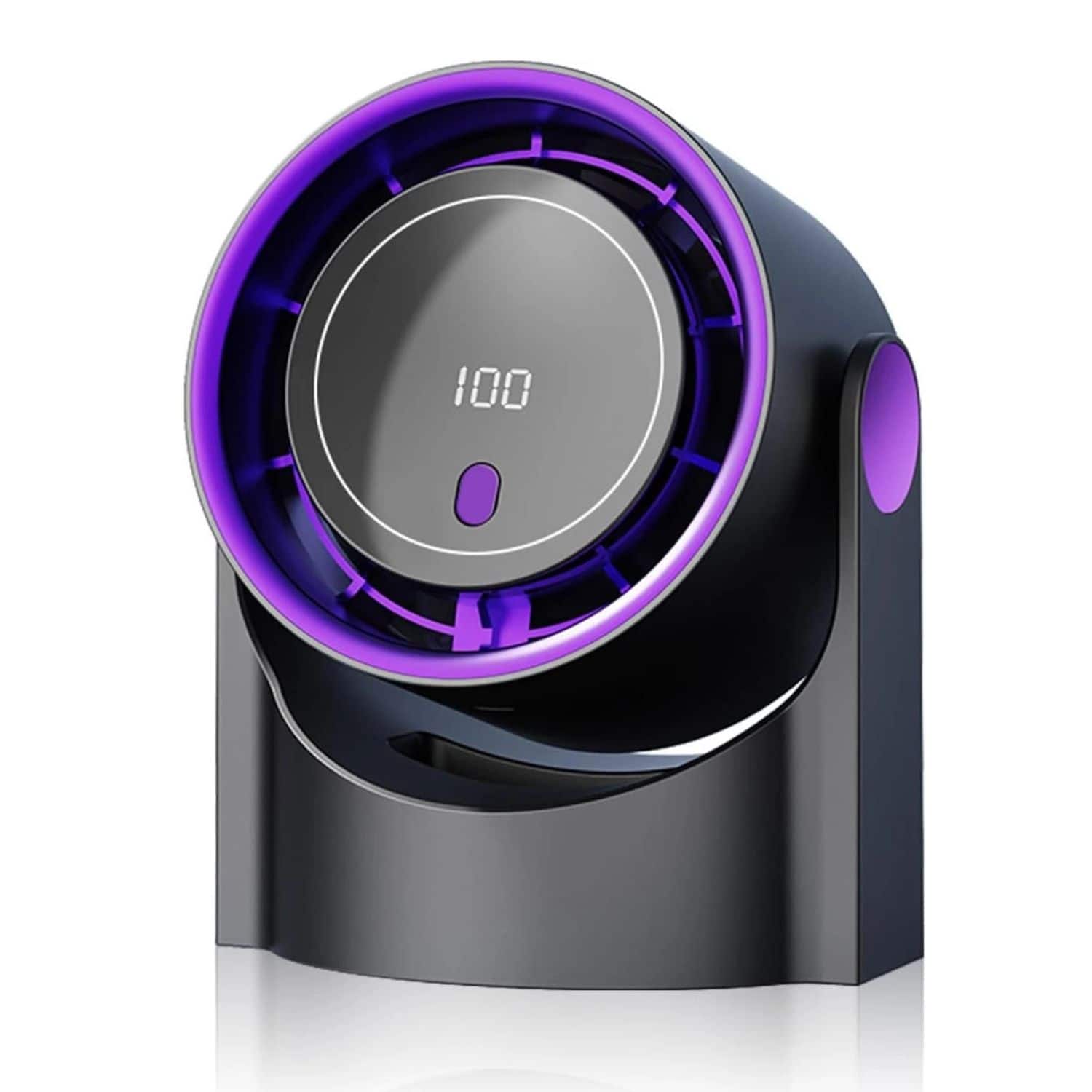 Stock Preferred - Mini Portable Desk Fan – 5-Speed Rechargeable Quiet Fan with 90° Rotation