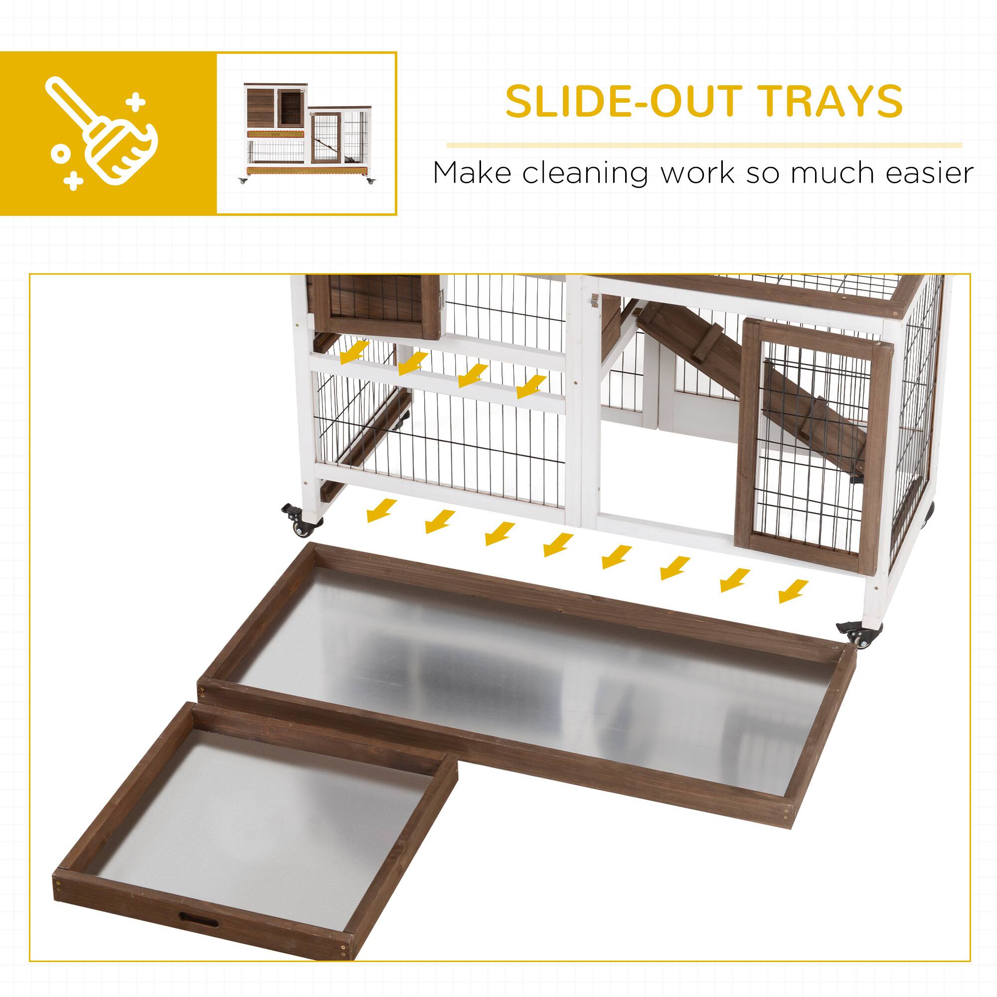 SLIDE-OUT TRAYS  
Make cleaning work so much easier