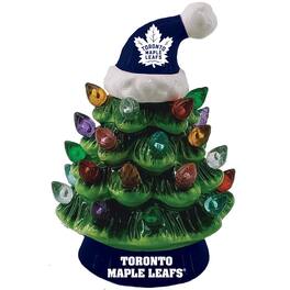 Evergreen Enterprises - Toronto Maple Leafs 8" Light Up Ceramic LED Christmas Tree - Multicolor