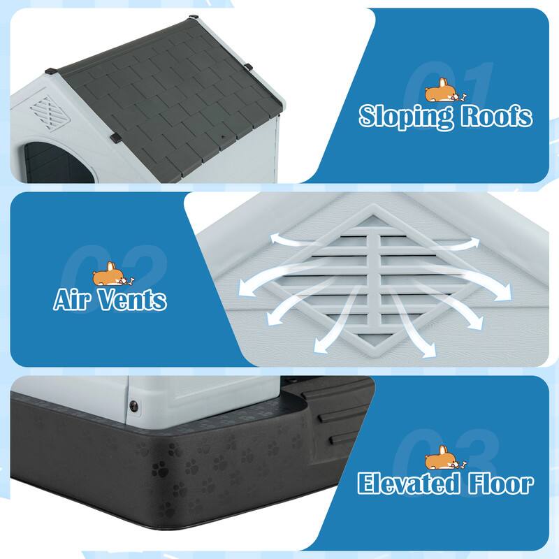 01 Sloping Roofs  
Air Vents  
02 Elevated Floor
