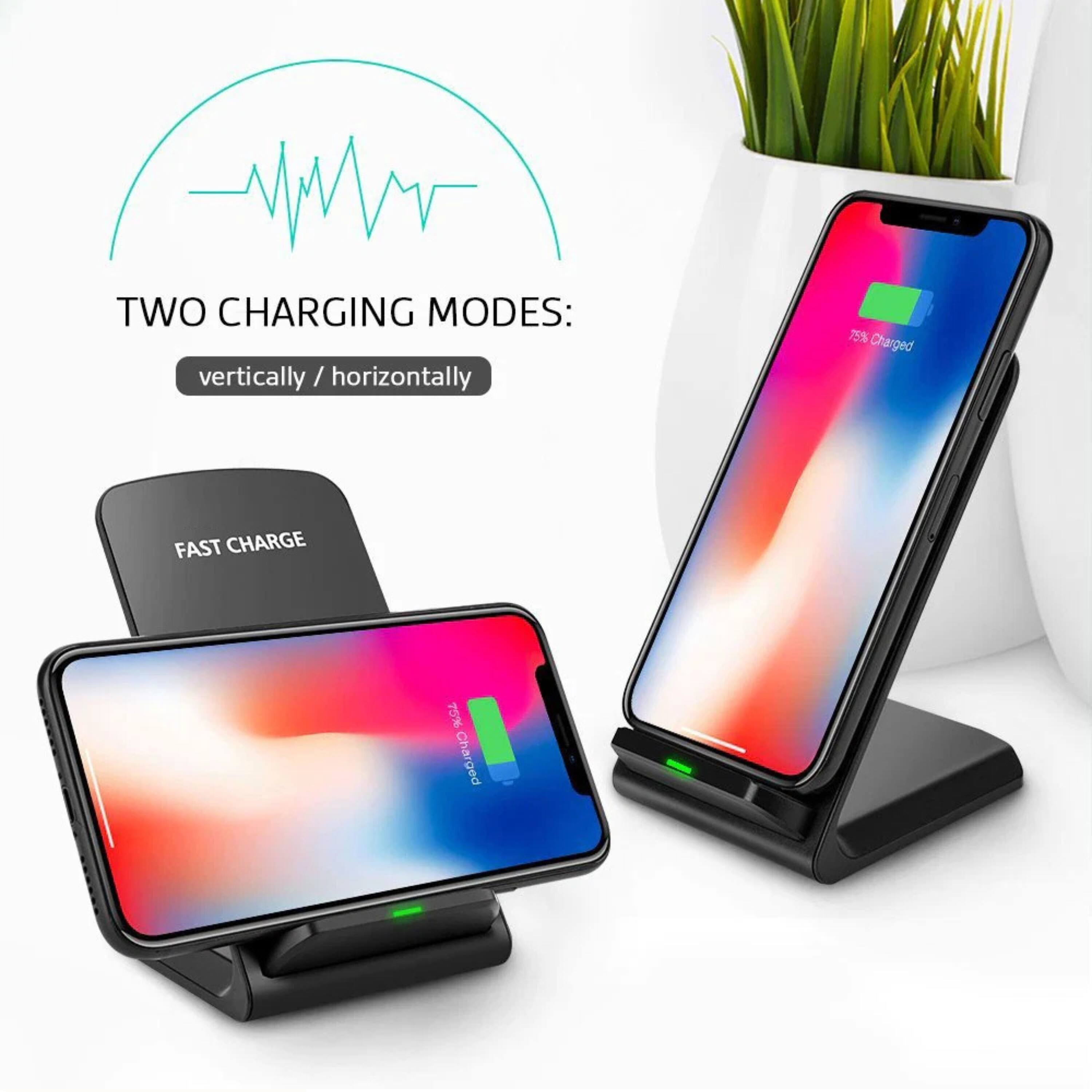 TWO CHARGING MODES: vertically / horizontally  
FAST CHARGE  
75% Charged