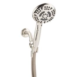 OAKBROOK - Brushed Nickel PVC 5 settings Handheld Showerhead 1.8 gpm - Silver