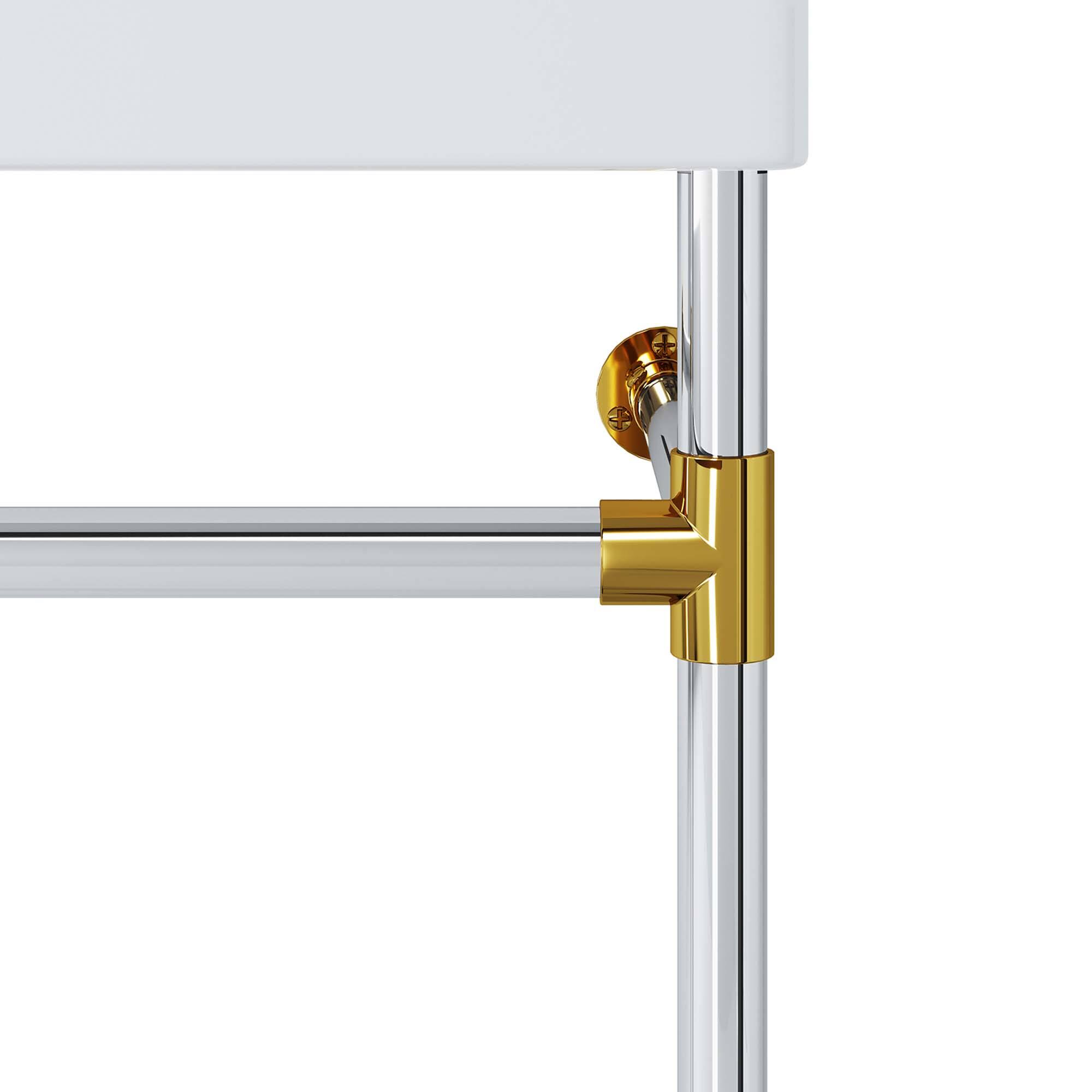 Alt View 4. Modway - Redeem Wall-Mount Bathroom Vanity Basin Included - Silver White.
