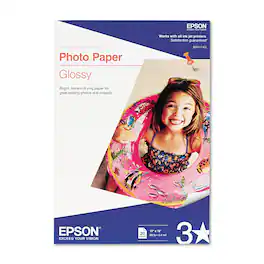 Epson - Glossy Photo Paper 13 x 19 inches Glossy White - Pack of 20