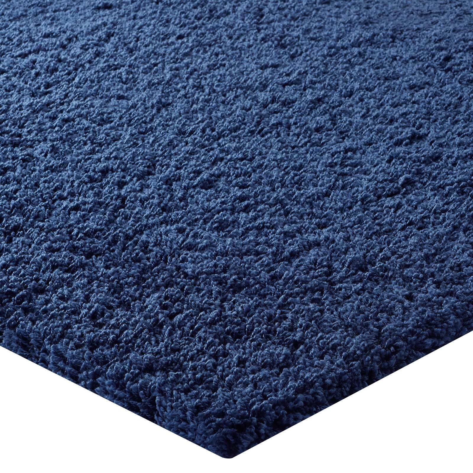 Alt View 2. Modway - Enyssa Solid Shag Area Rug - Navy.