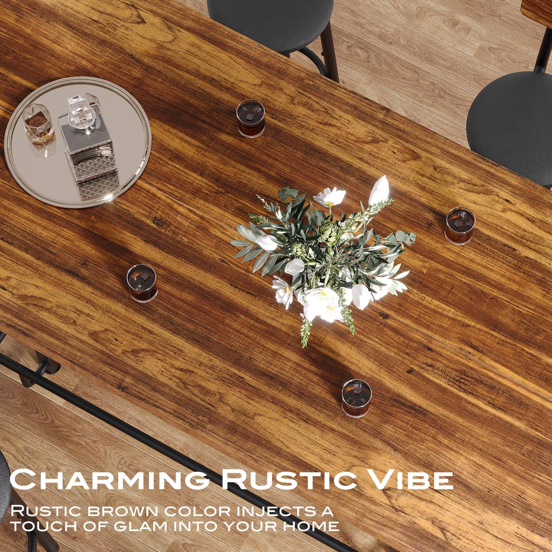CHARMING RUSTIC VIBE  
RUSTIC BROWN COLOR INJECTS A TOUCH OF GLAM INTO YOUR HOME