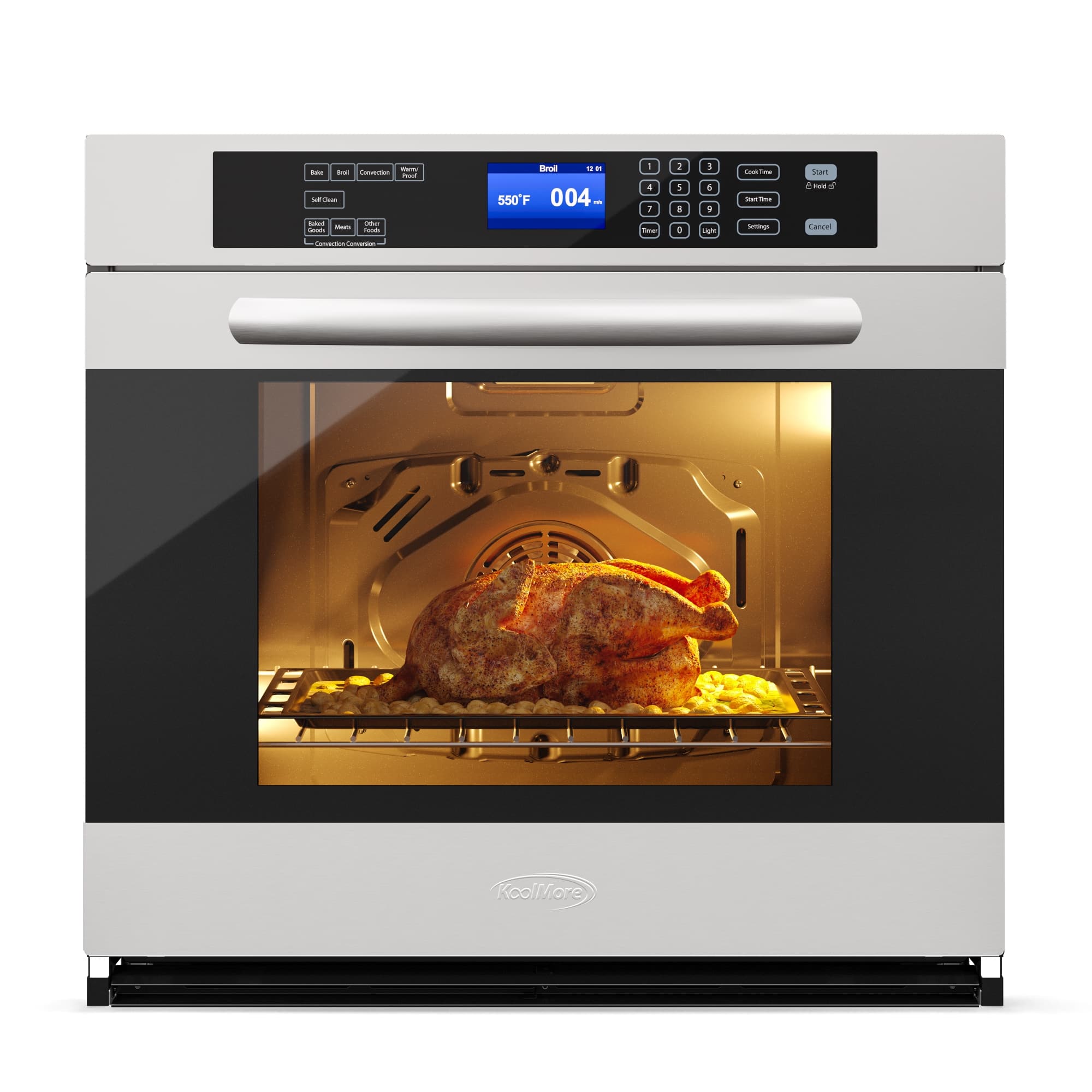 Koolmore - 5 cu. ft. Stainless-Steel Electric Convection Oven, KM-WO30S-SS - Stainless Steel