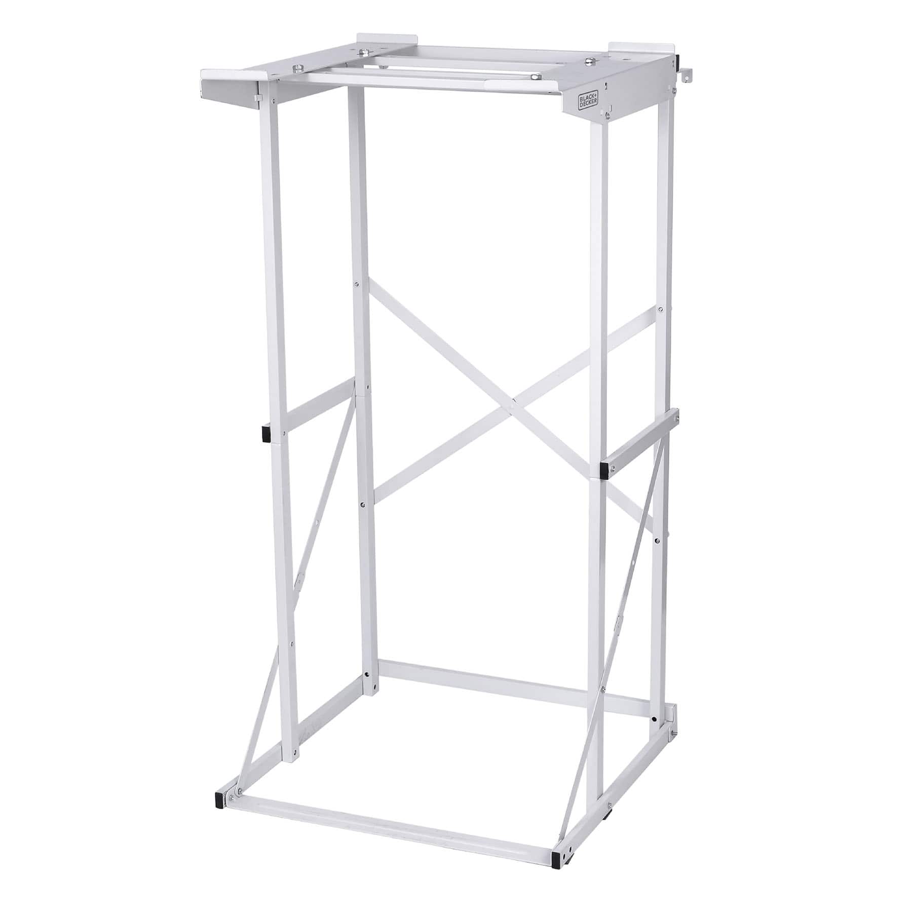 Black+Decker - BWDS Laundry Stacking Rack Stand for Washer and Dryer - White - Front_Zoom