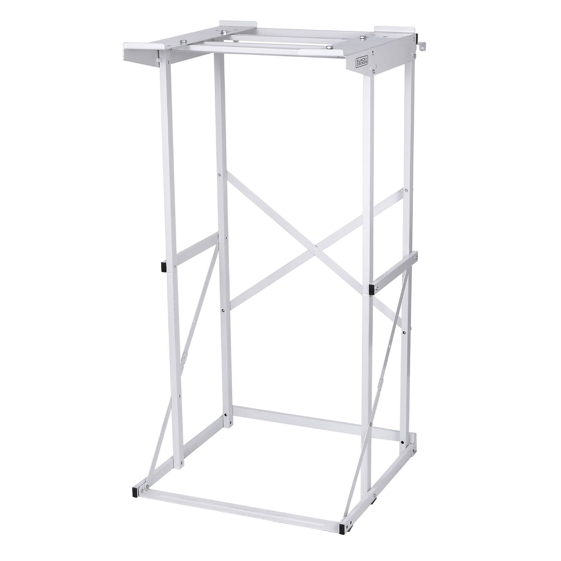 Black+Decker - BWDS Laundry Stacking Rack Stand for Washer and Dryer - White