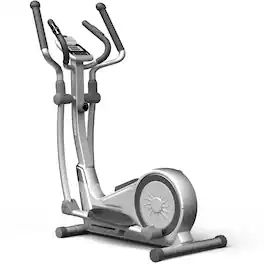 HARISON - Magnetic Elliptical Machine, Quiet Cardio Trainer for Home Gym, 350 lb & 16 Resistance Levels (HR-E1190W) - White
