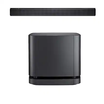 Front. Bose - Bose TV Speaker with Bass Module 500 for Soundbars, Black.