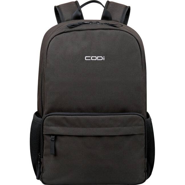 Front. CODi - Codi Terra 100% Recycled Grey 15.6" Backpack with Antimicrobial Coating - Gray.
