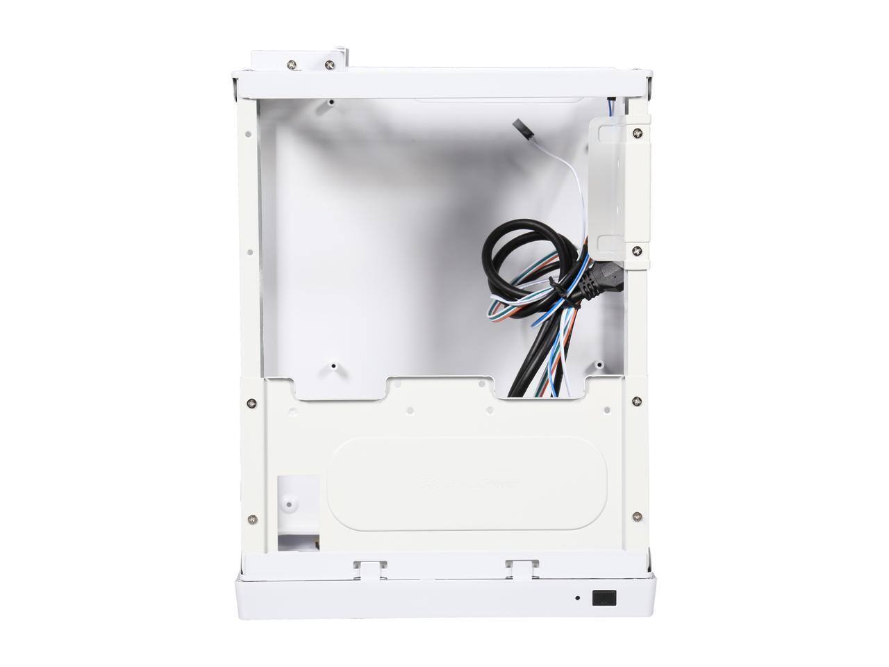 Alt View 7. SilverStone - SilverStone SG13WB-Q Black/White Plastic Front Panel, Steel Body Mini-ITX Case - Black / White.