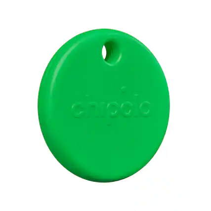 Front. Chipolo - POP Tracker Tag with Bluetooth, Call Your Phone, Out of Range Alert, Apple Find My & Android Find Hub Compatible - Green.