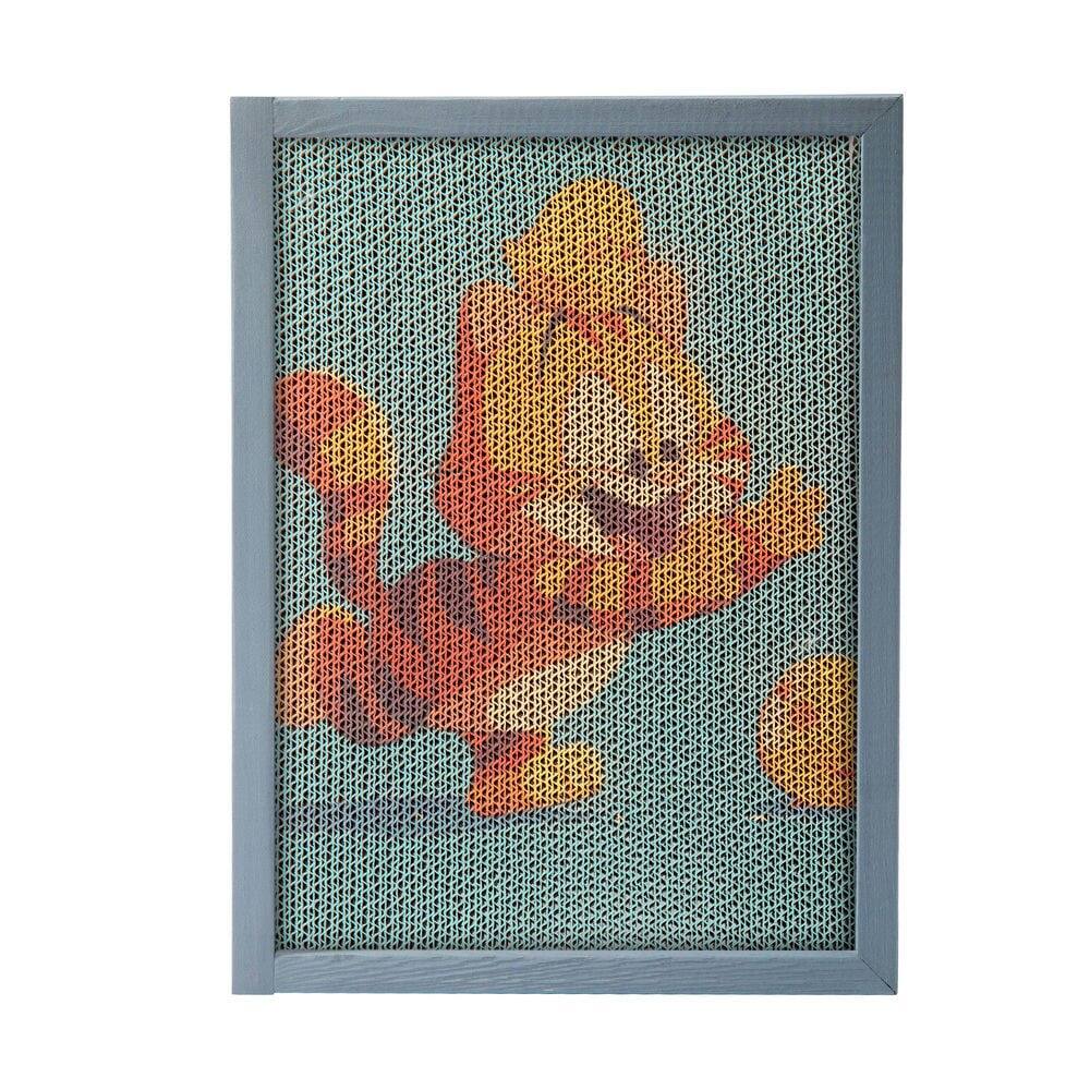 Back. Resenkos - Resenkos Cat Scratching Post Set With Adorable Patterns, 15 Pieces, Pet Scratch Mat, Feline Scratch Board, Gray - Gray.