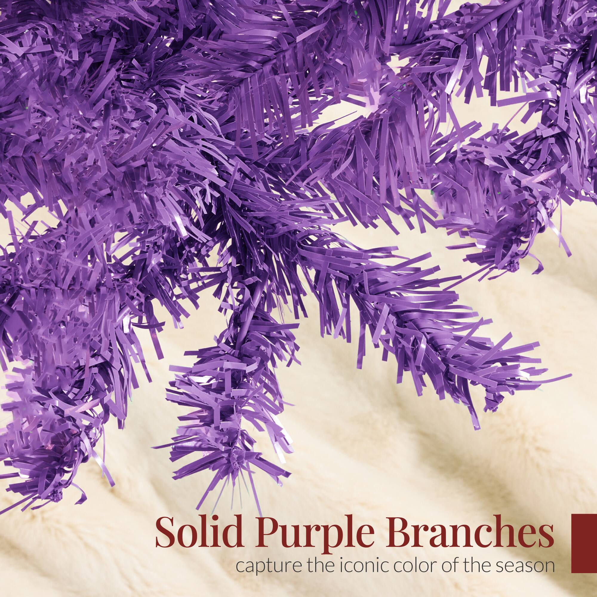 Solid Purple Branches  
capture the iconic color of the season