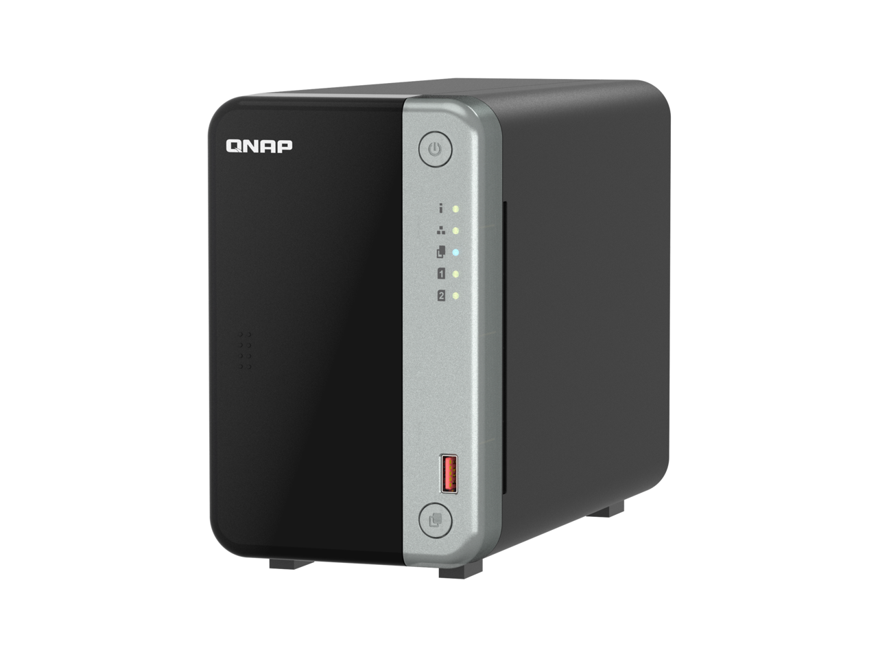 Alt View 1. QNAP - QNAP TS-262A-4G-US Diskless System NAS.