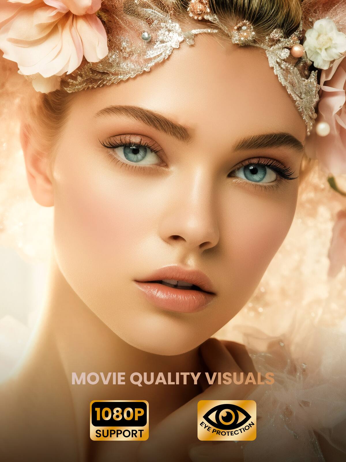 MOVIE QUALITY VISUALS  
1080P SUPPORT  
EYE PROTECTION