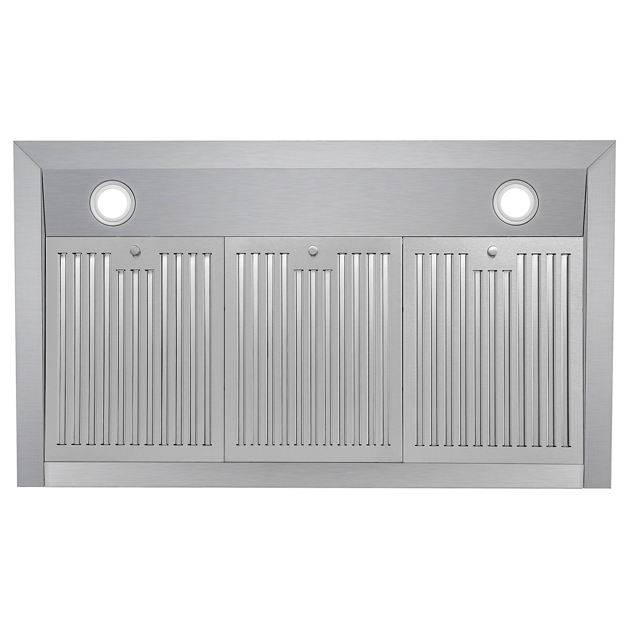 Alt View 5. COSMO - UMC36 36 in. Haven Collection 380 CFM Ducted Under Cabinet Range Hood, LED Lights, Touch Controls - Stainless Steel.