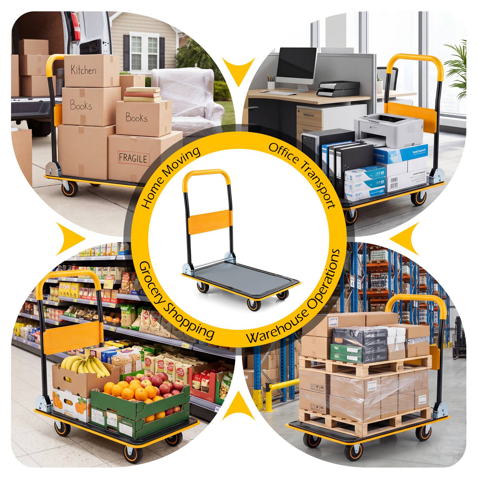 Kitchen Books - Books FRAGILE Moving Office Home Transport I - Grocery Operations I Shopping Warehouse