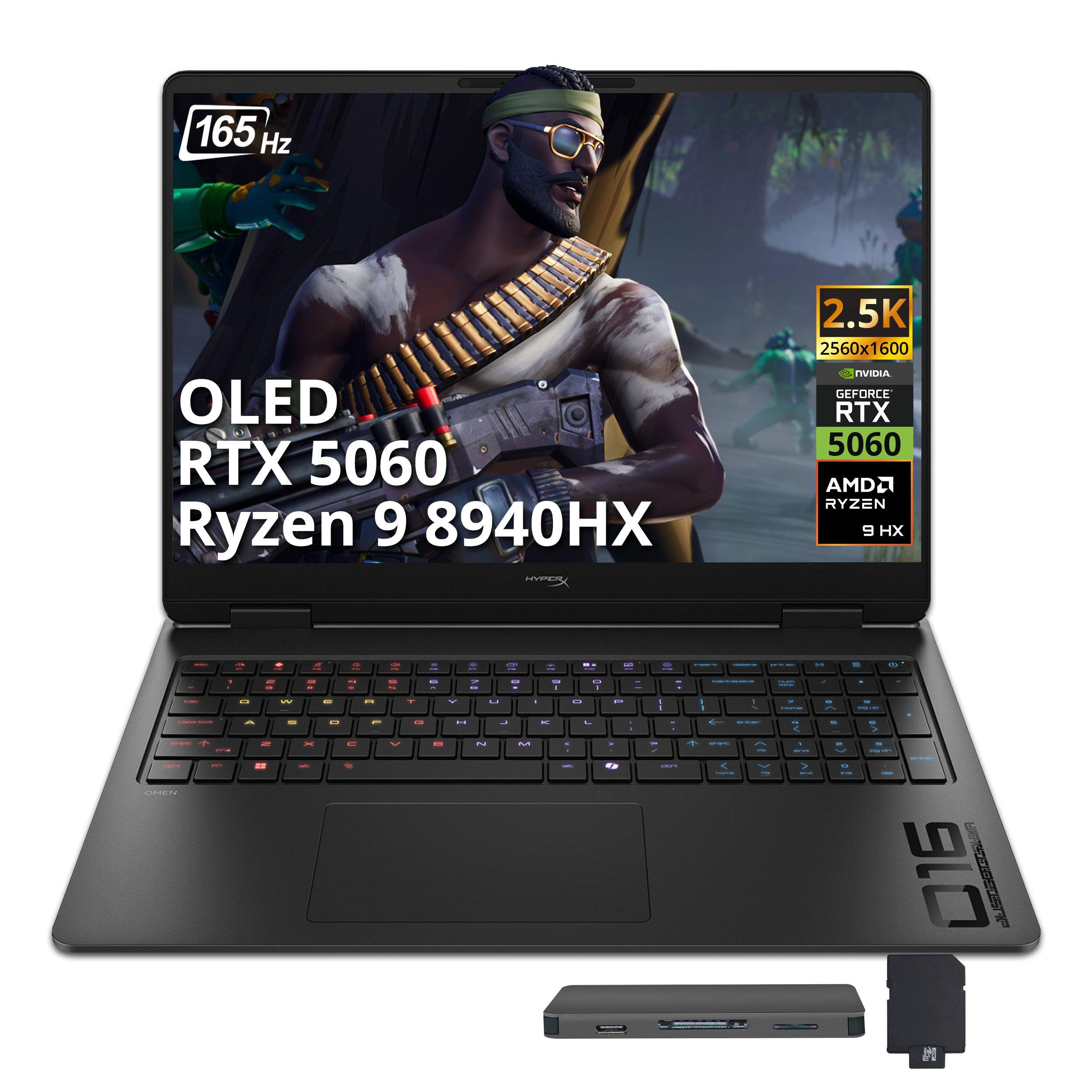 165 Hz OLED RTX 5060 Ryzen 9 8940HX PE 2.5K 2560x1600 NVIDIA GEFORCE RTX 5060 AMD RYZEN 9 HX