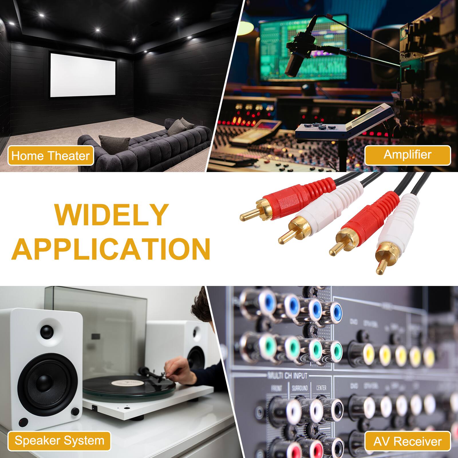 Home Theater Amplifier  
WIDELY APPLICATION  
MULTI CH INPUT  
SURROUND CENTER  
DE Speaker System  
AV Receiver