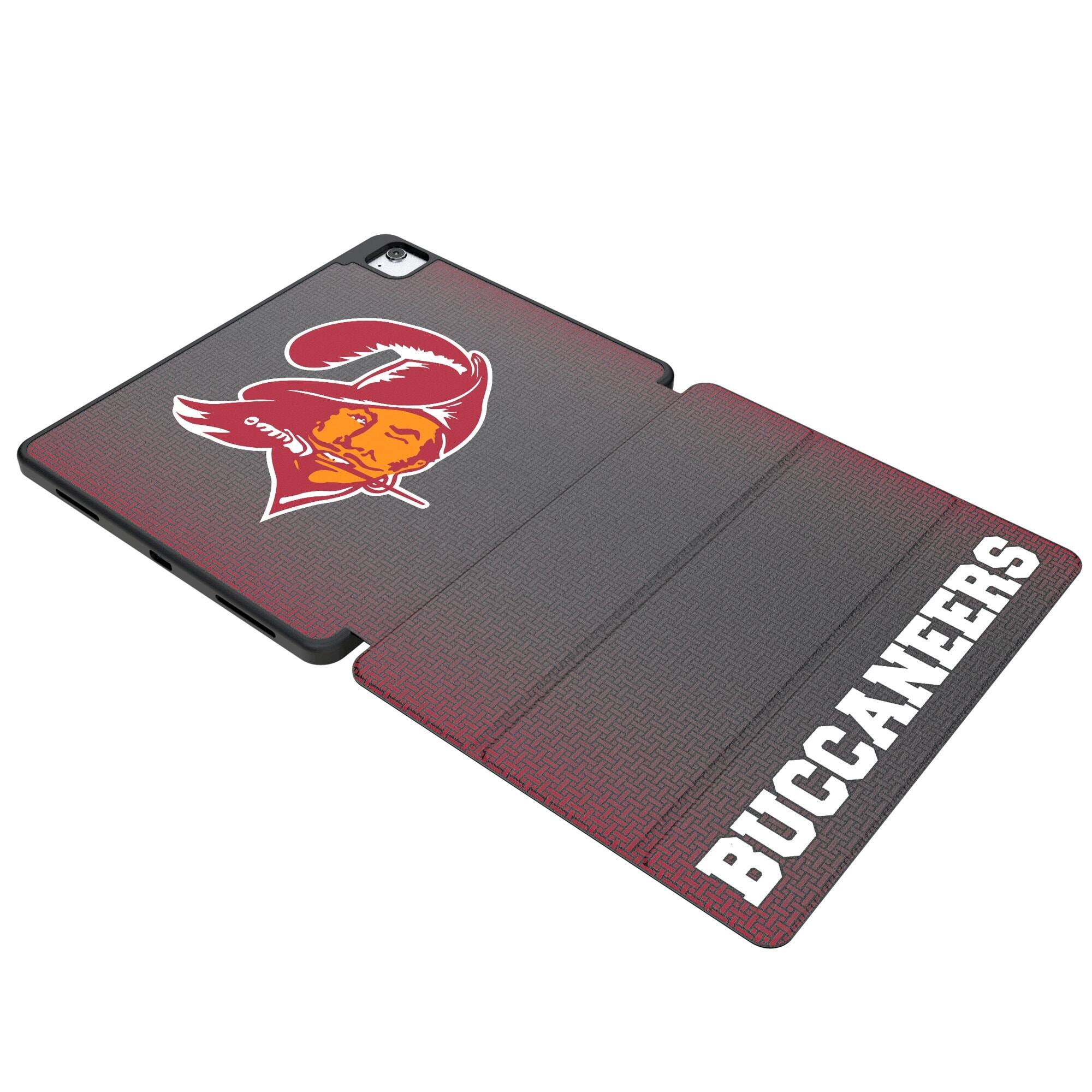 Front. Keyscaper - Tampa Bay Buccaneers iPad Case - 7/8/9 Gen / 10.5in Pro / 3rd Gen Air - Black.