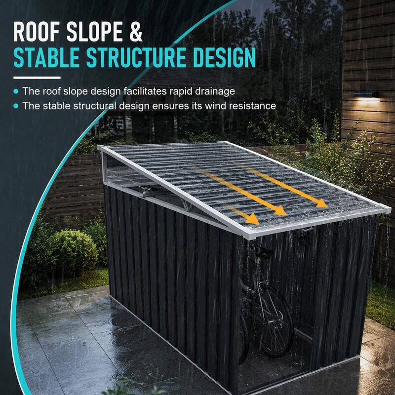 ROOF SLOPE & STABLE STRUCTURE DESIGN

- The roof slope design facilitates rapid drainage
- The stable structural design ensures its wind resistance