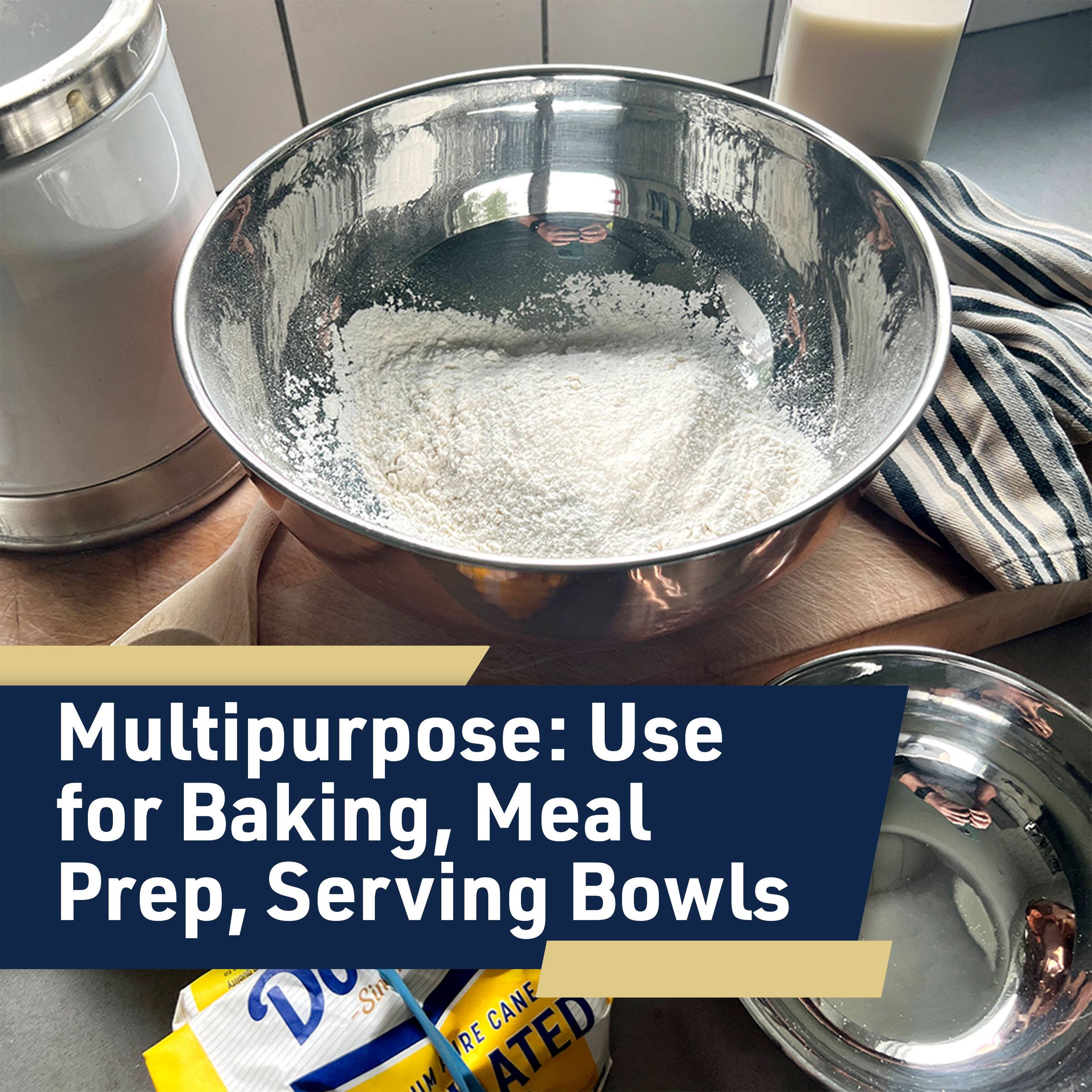 Multipurpose: Use for Baking, Meal Prep, Serving Bowls
