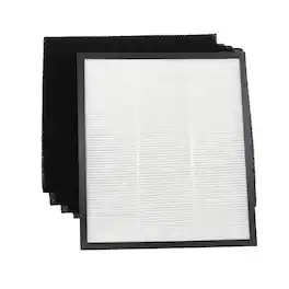 HQRP - True HEPA Kit with 4 Carbon Pre-Filter Pads for HoMedics TotalClean AF-10 AP-15 AR-10 AF-75