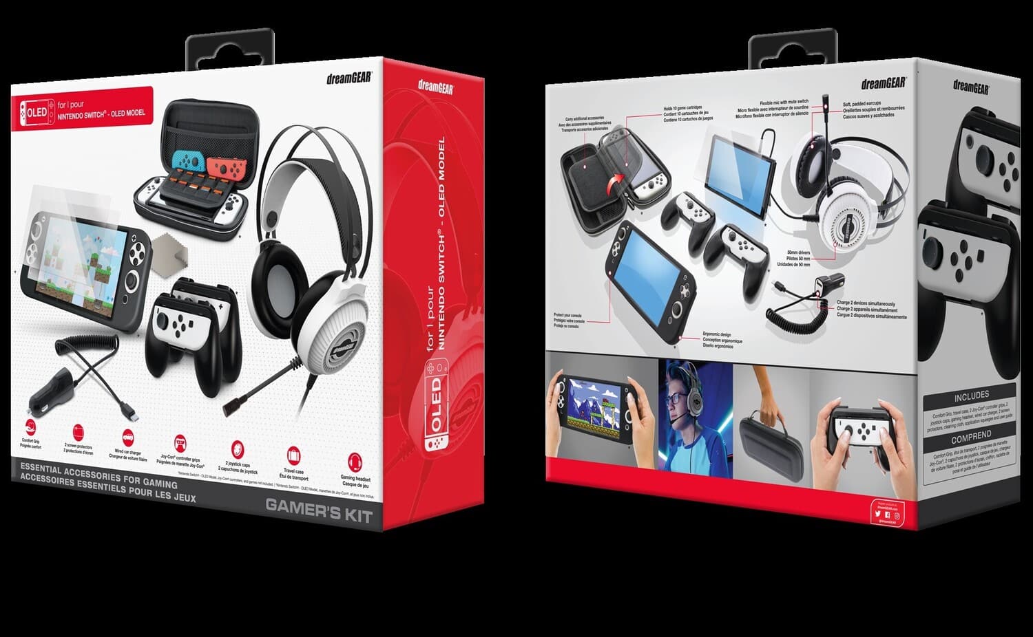 dreamGEAR - Gamer's Kit Essential Accessories OLED - Multicolor