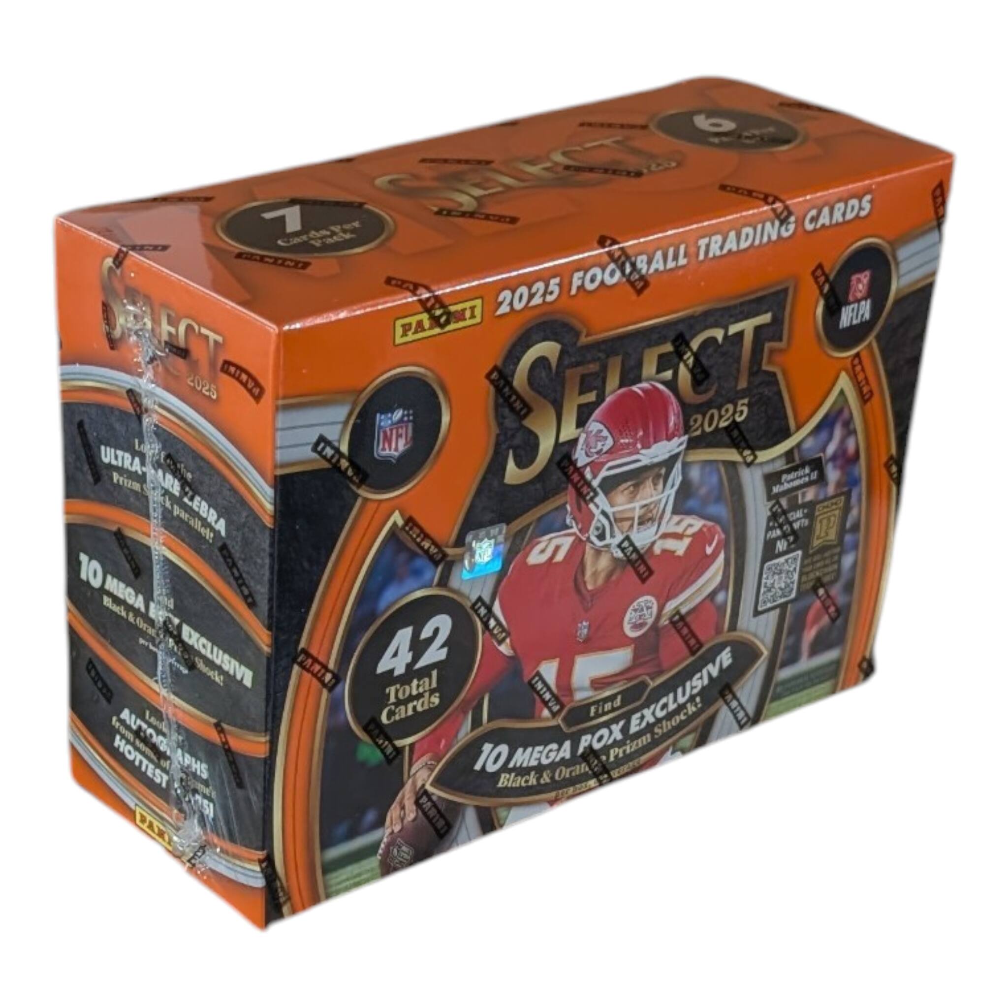 Sure! Here is the corrected and grouped text from the image:

---

**2025 FOOTBALL TRADING CARDS**

**SELECT 2025**

**NFLPA**

**PANINI**

**ULTRA PRIZM**

**42 Total Cards**

**10 MEGA FOX EXCLUSIVE**

**10 MEGA Black & Orange**

**Find EXCLUSIVE**

**AUTOGRAPH**

**HOTTEST**

**10 MEGA**

**PANINI**

**PANINI**

**PANINI**

**PANINI**

**PANINI**

**PANINI**

**PANINI**

**PANINI**

**PANINI**

**PANINI**

**PANINI**

**PANINI**

**PANINI**

**PANINI**

**PANINI**

**PANINI**

**PANINI**

**PANINI**

**PANINI**

**PANINI**

**PANINI**

**PANINI**

**PANINI**

**PANINI**

**PANINI**

**PANINI**

**PANINI**

**PANINI**

**PANINI**

**PANINI**

**PANINI**

**PANINI**

**P