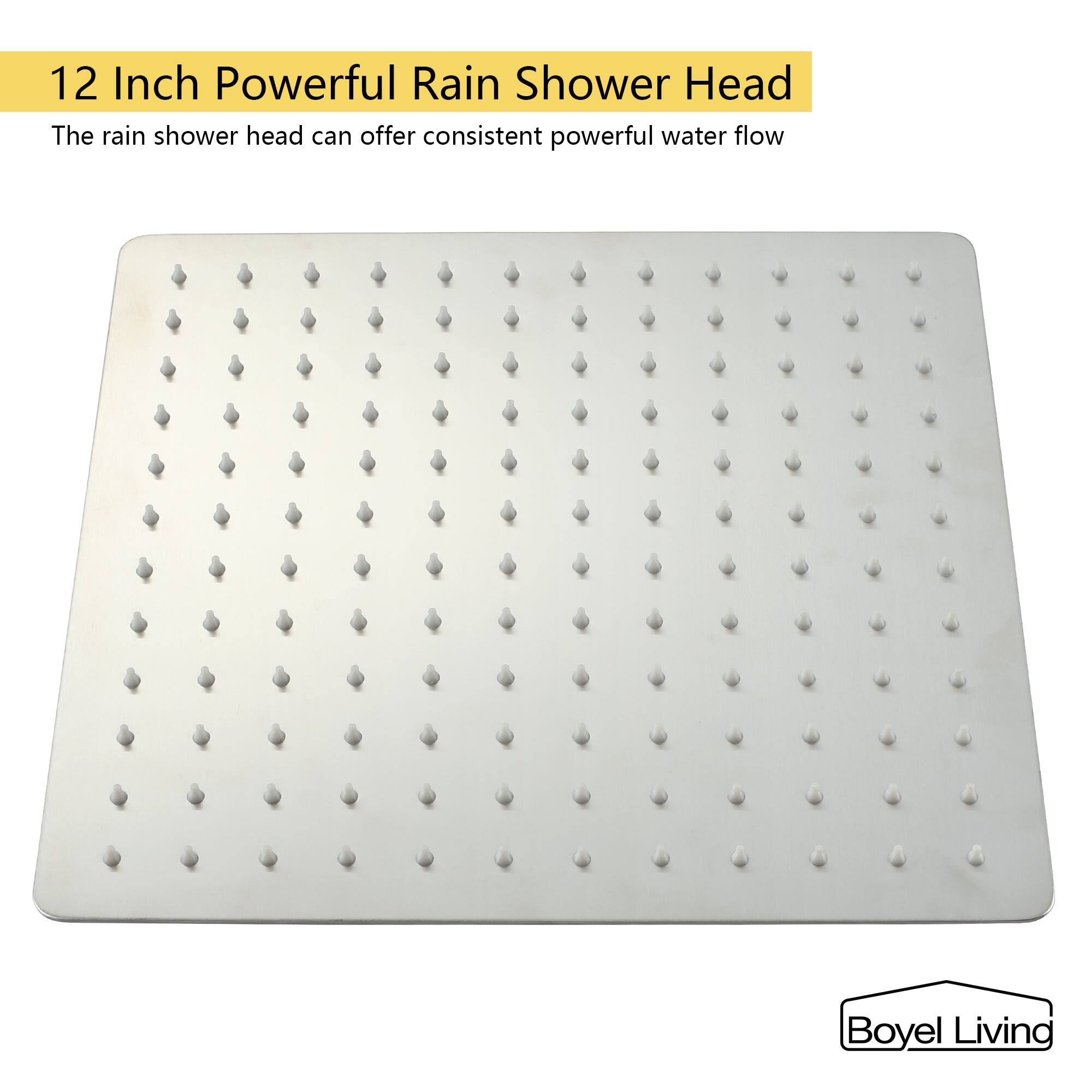 12 Inch Powerful Rain Shower Head

The rain shower head can offer consistent powerful water flow

Boyel Living