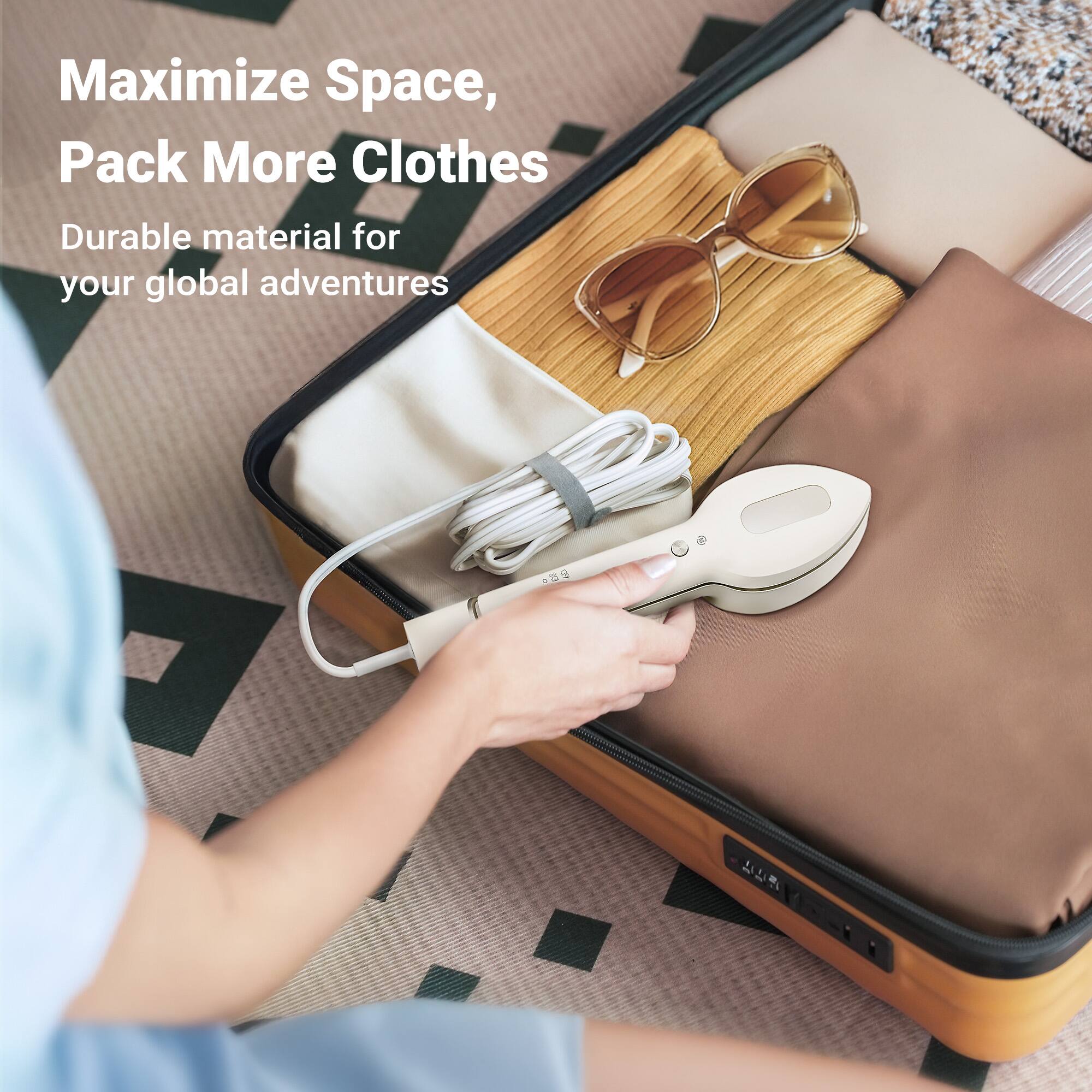 Maximize Space, Pack More Clothes  
Durable material for your global adventures