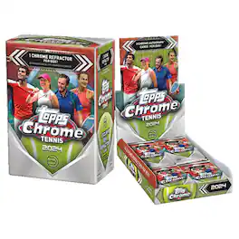 Tennis 2024 Topps Chrome Value Box | 7 Packs - Multi-Color