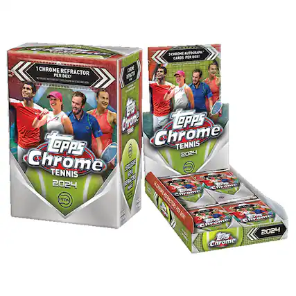 1 Chrome Refractor per Box!
3 Chrome Autograph Cards per Box!
Topps Chrome Tennis 2024
PTPA