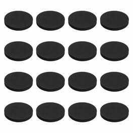 Unique Bargains - Single Sided Speaker Isolation Pads 60x8mm Round EVA Acoustic Foam Anti-Vibration Feet for Speaker Subwoofer, 16pcs - Black