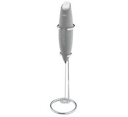 Cilio - Latteforte Battery Powered Milk Frother with Stainless Steel Stand - Gray
