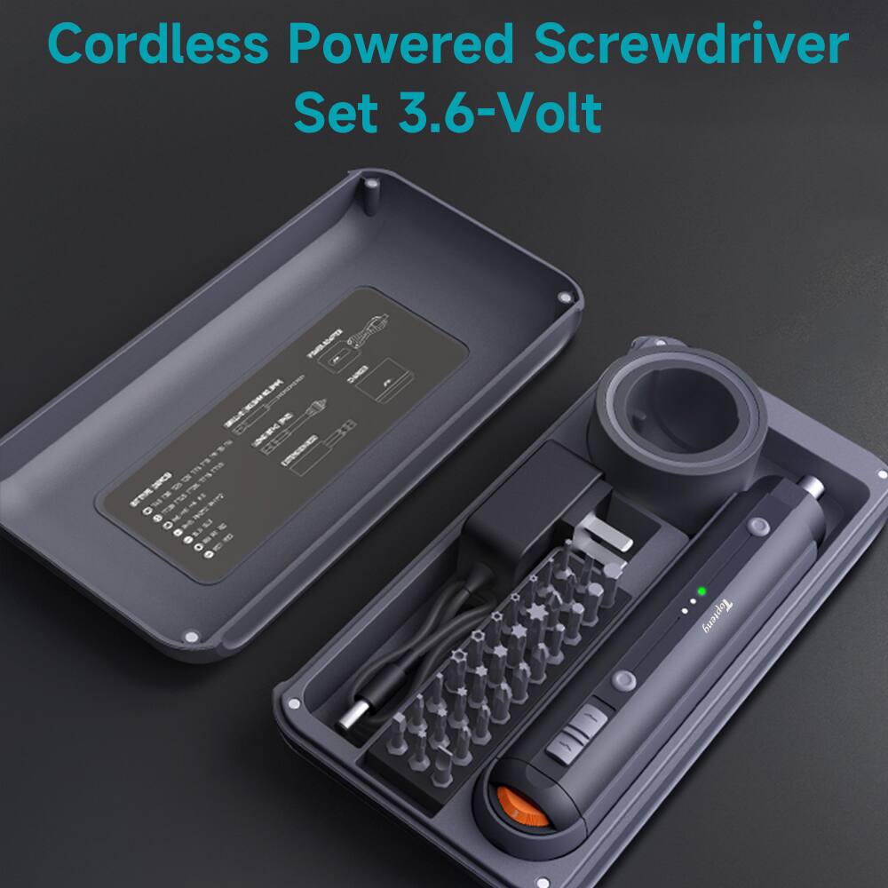 Cordless Powered Screwdriver Set 3.6-Volt