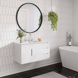 Modway - Vitality Bathroom Cabinet Basin Not Included - White