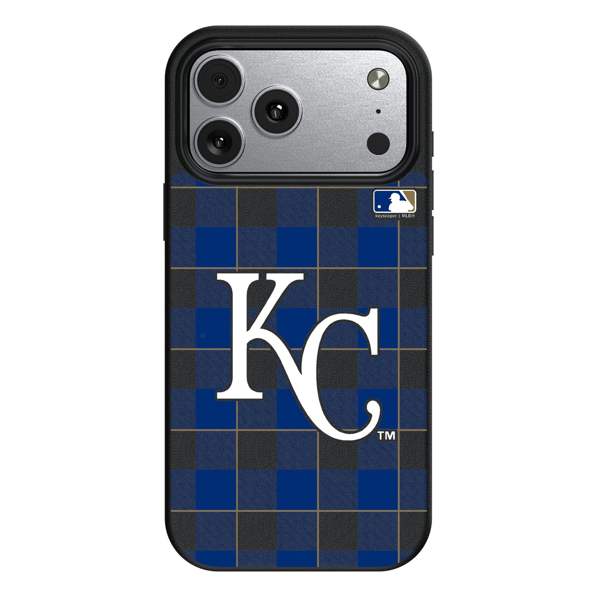 Keyscaper - MLB - Kansas City Royals Plaid Magnetic Bump iPhone Case - 17 Air - Black price history on PriceWatchPro