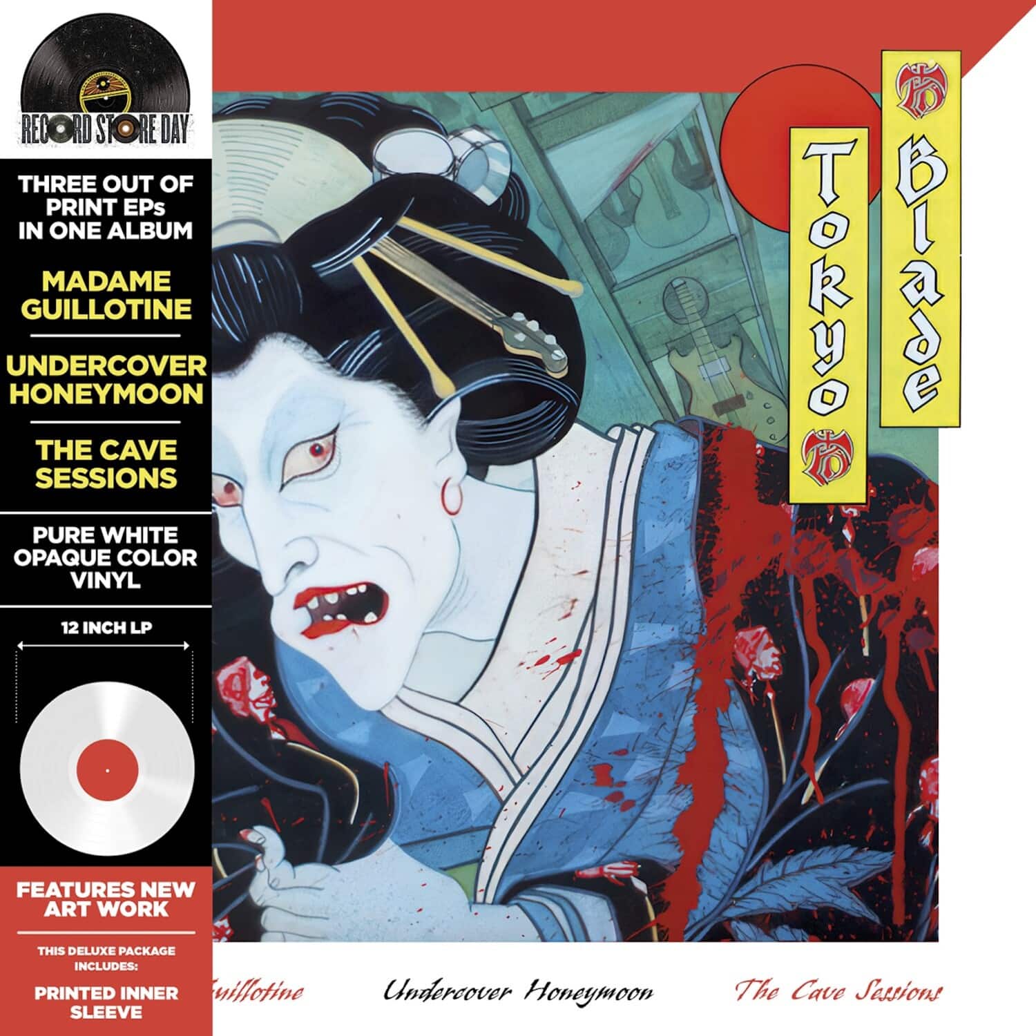 Tokyo Blade - Madame Guillotine/Undercover of the Honeymoon/the Cave Sessions - White   - VINYL LP