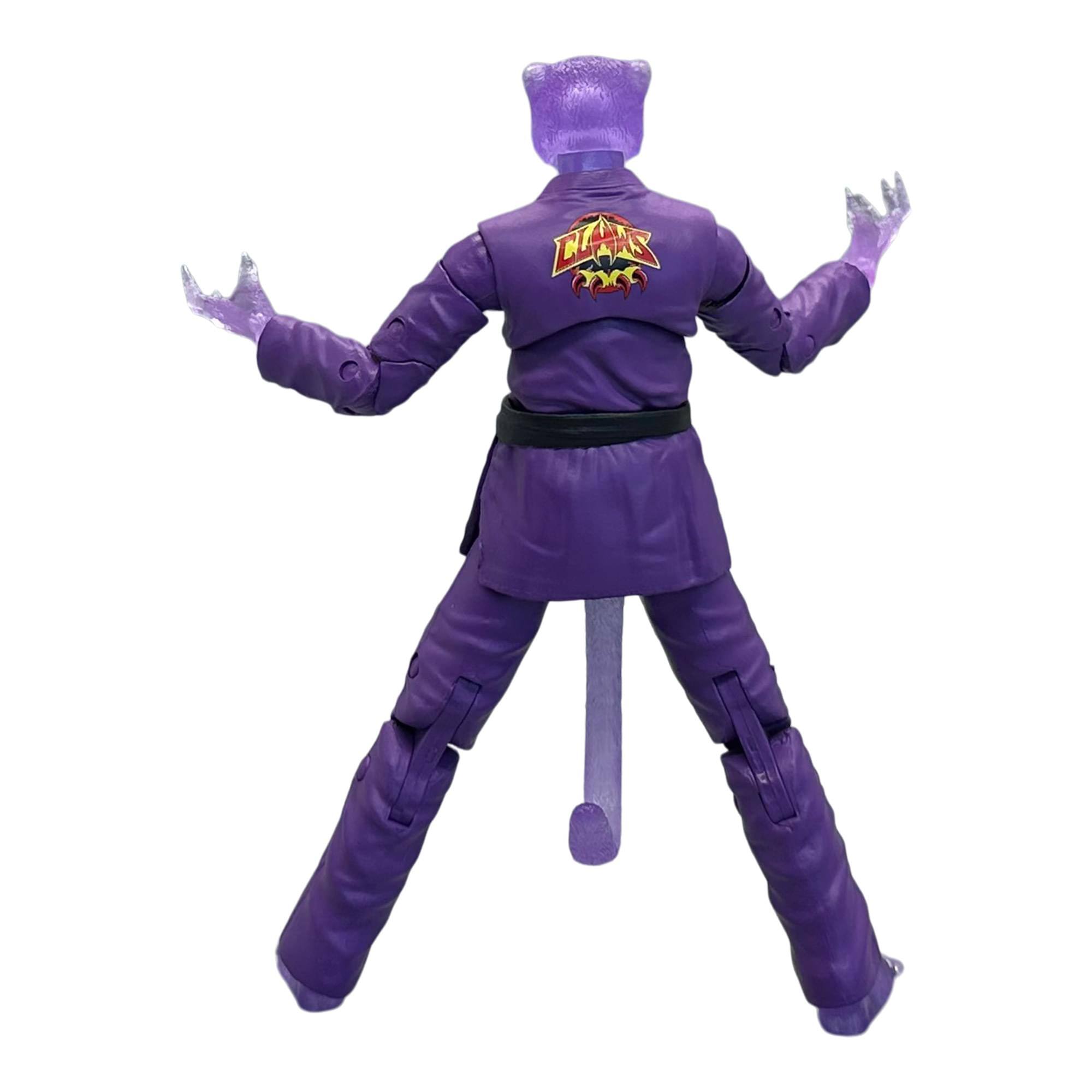Alt View 2. Icon Heroes - Zoo Jitsu Fighters 6 Inch Action Figure | Paulo the Panther Supercharged - Purple.