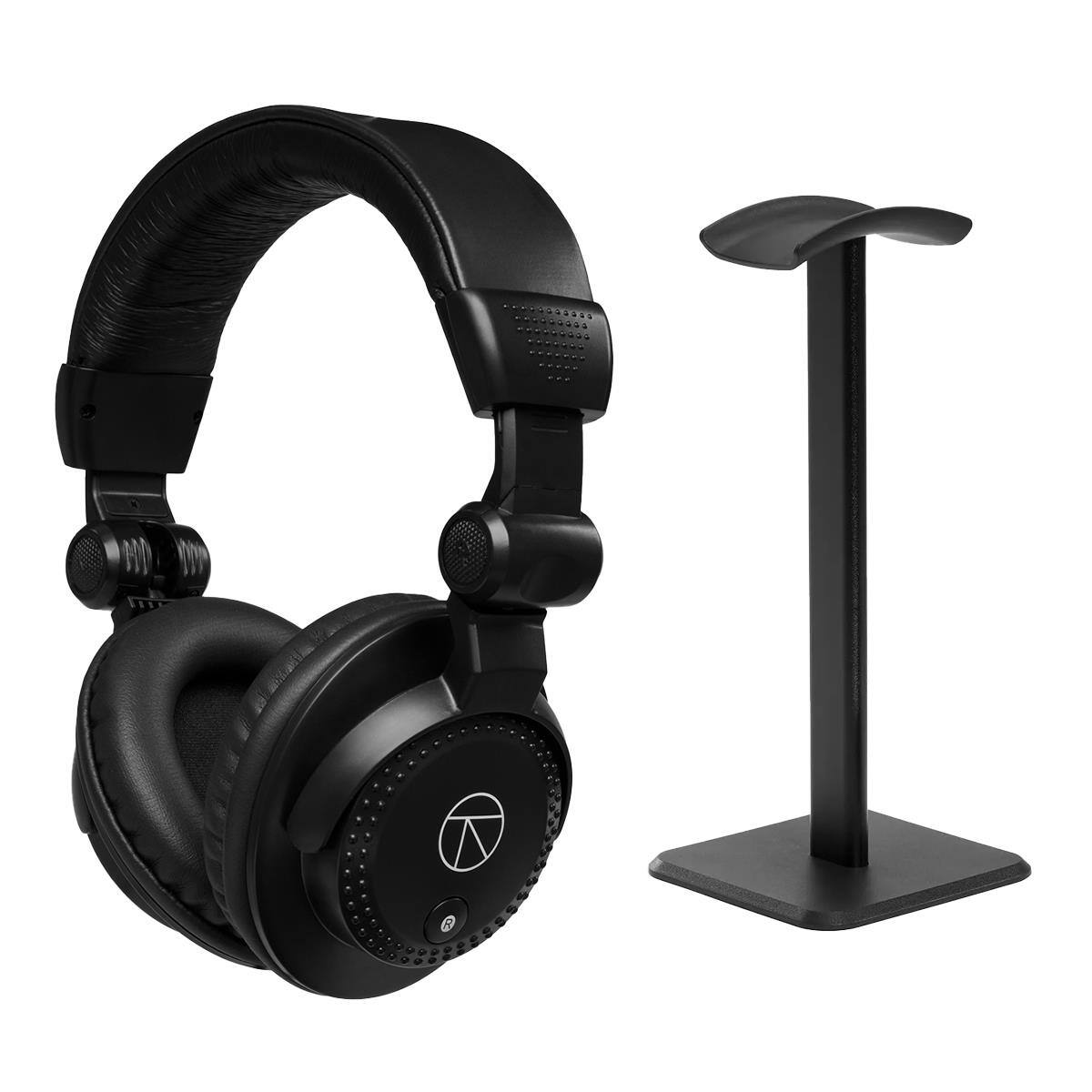 Front. Turnstile Audio - Turnstile Audio TURNSTILE TAPH100 Closed-Back Studio Monitor Headphones with TURNSTILE DESKTOP HEADPHONE STAND.