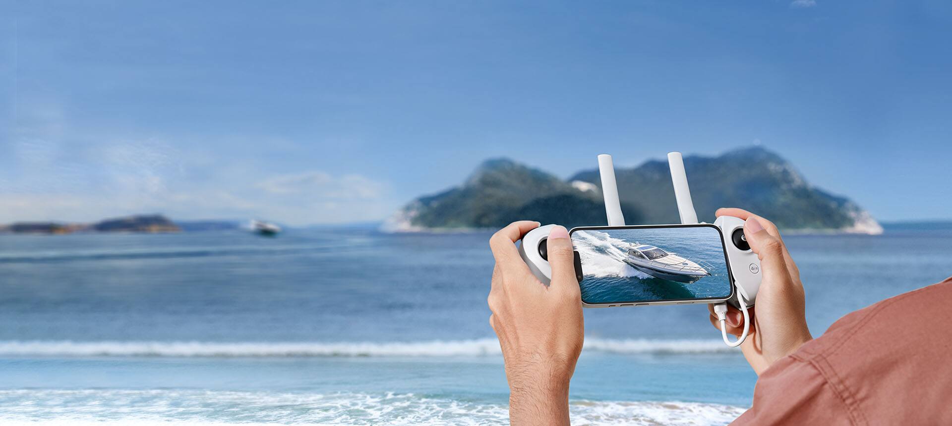 Alt View 1. Potensic - ATOM Fly More Combo Drone with Remote Controller - Grey.