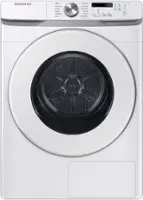 Samsung - 7.5 Cu. Ft. Stackable Smart Ventless Hybrid Heat Pump Electric Dryer with Sensor Dry - White - Front_Zoom