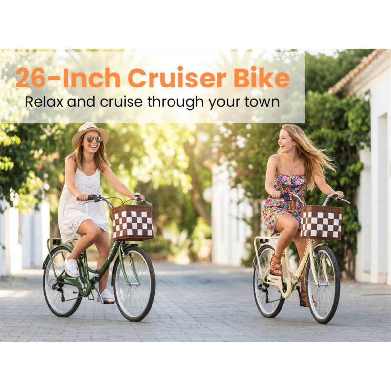 26-Inch Cruiser Bike  
Relax and cruise through your town