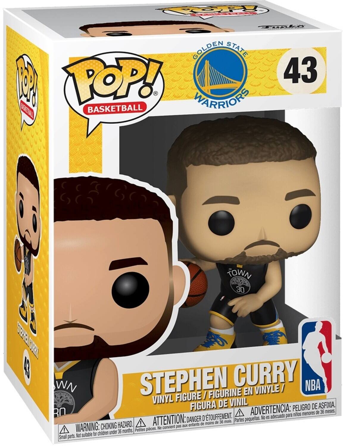 POP! Funko GOLDEN STATE WARRIORS 43 BASKETBALL STEPHEN CURRY NBA FIGURINE EN VINYLE / VINYL FIGURE / FIGURA DE VINIL DE ASFIXIA. RO ADVERTENCIA: PELIGRO DE ASFIXIA. 36 meses. Partes pequeñas. No es adecuado para niños menores de 36 meses. ATTENTION: DANGER D'ÉTOUFFEMENT. 36 mois. Petites pièces. Ne convient pas aux enfants de moins de 36 mois. WARNING: CHOKING HAZARD, Small parts. Not suitable for children under 36 months.