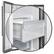 Alt View 8. Forno Appliances - 36 in. Wide Salerno 20 Cu. Ft. Side-by-Side Refrigerator with Extendable Decorative Trim Grill - Stainless Steel.
